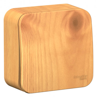 BLANCA О/У 1-клавишный ВЫКЛЮЧАТЕЛЬ (cх.1) изолирующая пластина, 10А, 250B, ЯСЕНЬ