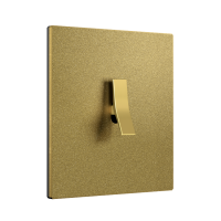 Fontini Выключатель 1-клавишный, цвет Sable Golden, тумблер - золото, Fontini, серия Font barcelona Bridge