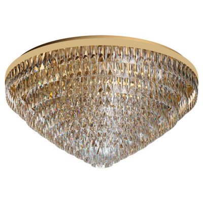 39461 Потолочный светильник VALPARAISO, 25х40W(E14), ?980, H470, сталь, золото/хрусталь, прозрачный