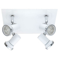 95995 Светодиод. спот TAMARA 1, в ванн. комнату, 4х3,3W(GU10), 240х260, IP44, сталь, стекло, белый,