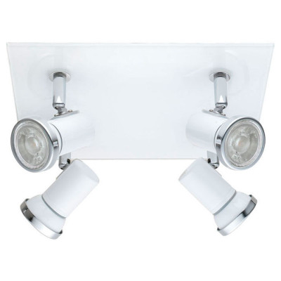 95995 Светодиод. спот TAMARA 1, в ванн. комнату, 4х3,3W(GU10), 240х260, IP44, сталь, стекло, белый,