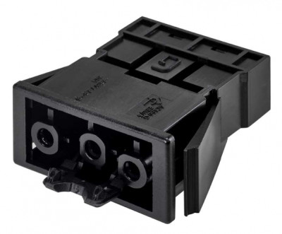 Simon Connect Графит Разъем Quick Connection "мама" встраиваемый, 2P+E, безвинт.соединение, CR0001-14