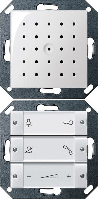 1280103 Gira Квартирная станция скрытого монтажа с переговорным устройством