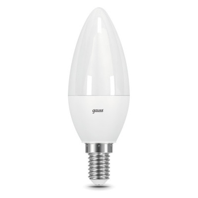 Лампа Gauss Свеча 7W 590lm 6500К E14 диммируемая LED 1/10/100, 103101307-D