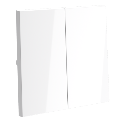 Клавиши для выключателя/переключателя двухклавишного, S70 (белый глянцевый), VLS000301