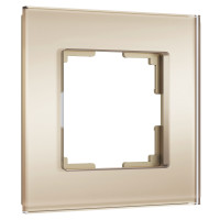 Werkel W0013111/ Рамка на 1 пост Senso (шампань, стекло soft-touch), a064576