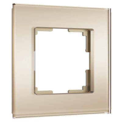 Werkel W0013111/ Рамка на 1 пост Senso (шампань, стекло soft-touch), a064576
