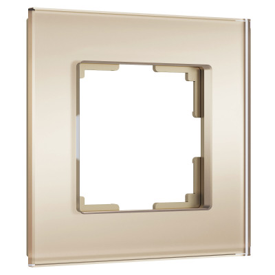 Werkel W0013111/ Рамка на 1 пост Senso (шампань, стекло soft-touch), a064576