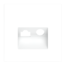 Накладка для розетки TV+RJ45 кат. 6, S70 (белый матовый), VLS002702 Накладка для розетки TV+RJ45 кат. 6, S70 (белый матовый), VLS002702