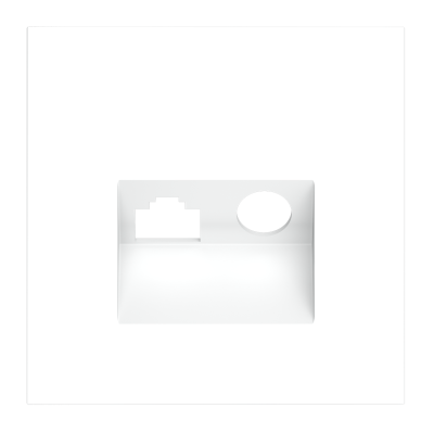 Накладка для розетки TV+RJ45 кат. 6, S70 (белый матовый), VLS002702