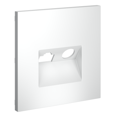 Накладка для розетки TV+RJ45 кат. 6, S70 (белый матовый), VLS002702