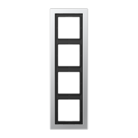 Рамка 4-кратная; крашеный алюминий, ALD2984-L