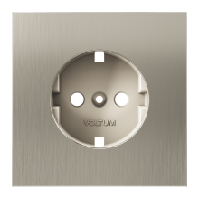 Накладка для розетки с заземлением, S70 Metal (никель), VLSM000611