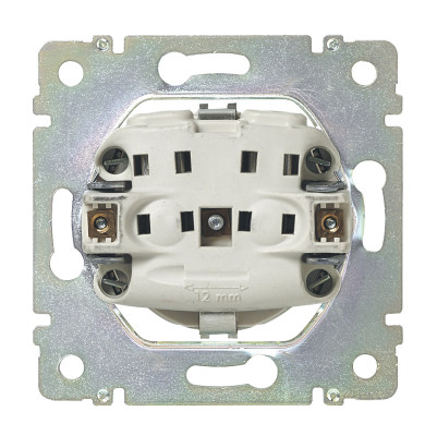 Legrand Розетка с заземлением - Legrand Valena - со шторками 16А 250В безвинтовые зажимы - слоновая кость, 774122