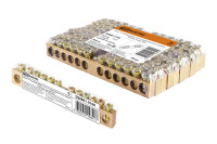 Шина "N" нулевая 6х9мм 12/2 (12 групп/крепеж по краям) TDM Electric инд. стикер TDM Electric, SQ0801-0160