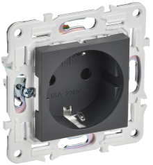 SKANDY Роз. с з/к/ш 16А SK-R04T титан IEK, SK-R14-16-K48