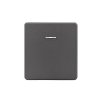 Выключатель ROUND 1 кл перекрестный (переключатель) с подсветкой 10А с/у титан KRANZ, KR-78-0718-2 Выключатель ROUND 1 кл перекрестный (переключатель) с подсветкой 10А с/у титан KRANZ, KR-78-0718-2