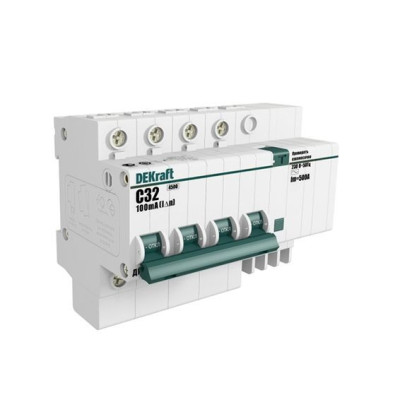 Диф. автомат 4Р 50А 30мА тип AC х-ка С ДИФ-101 4,5кА DE