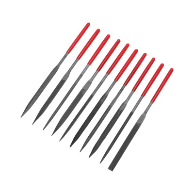 Набор надфилей 160х4мм, обрезиненные рукоятки, 10 шт. KRANZ, KR-12-4103