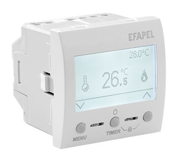 Мультифункц. термостат – 2 мод,белый, EFAPEL, 45236 SBR