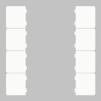 GVS CHKAG-08/55.1.00 Клавиши для CHPBD, 8 шт. белый глянцевый