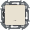 Переключатель одноклавишный с подсветкой/индикацией Legrand Inspiria для скрытого монтажа,цвет "Слоновая кость", номинальный ток 10 А, напряжение ~250В