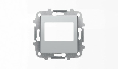 8568 PL - Накладка для механизма цифрового FM-радио арт.9368 и/или механизма (блока) ДУ арт.9368.2, серия SKY, цвет серебристый алюминий - 2CLA856800A1301