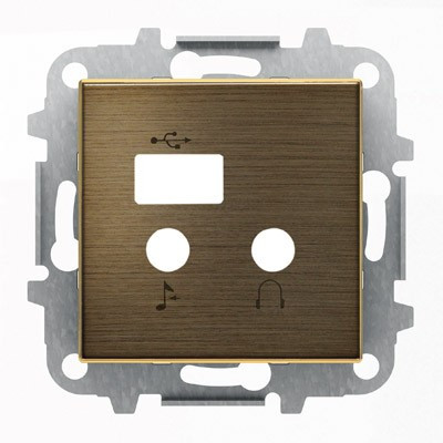 8568.3 OE - Накладка для механизма медиа-комбайна арт.9368.3, серия SKY, цвет античная латунь - 2CLA856830A1201