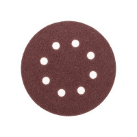 Диск абразивный на ворсовой основе, на липучке, перфорированный, P60, 125мм, 10 шт. KRANZ, KR-91-1165