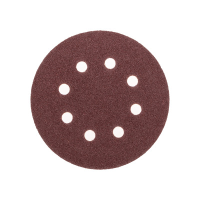 Диск абразивный на ворсовой основе, на липучке, перфорированный, P60, 125мм, 10 шт. KRANZ, KR-91-1165