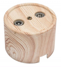 Bironi Розетка R/TV-SAT оконечная, пластик, цвет Карельская Сосна, B1-305-13