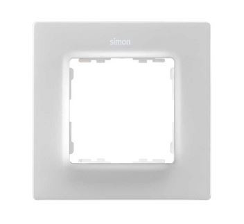 Simon Рамка на 1 пост белого матового цвета S82 Concept, 8200617-090
