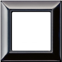 Рамка 1-кратная для вертикальной и горизонтальной установки;черная, AS581SW Рамка 1-кратная для вертикальной и горизонтальной установки;черная, AS581SW