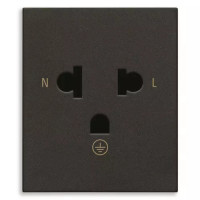 Vimar Розетка SICURY 2P+T 16A тайландский стандарт черная, 30248.THG