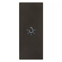 Vimar Клавиша 1M аксиальная с символом лампа черная, 31000A.LG