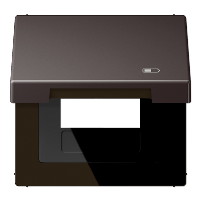 Рамка с подпружиненной крышкой для USB-механизмов, с центральной платой, AL2990KLUSBD