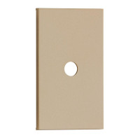 TV лицевая панель/вывод кабеля 1 модульная цвет-шампань матовый Meiton, ACH08M2
