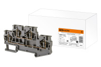 Двухуровневый зажим клеммный безвинтовой (ДЗКБ) 4 мм2 40А серый TDM Electric, SQ0822-0070 Двухуровневый зажим клеммный безвинтовой (ДЗКБ) 4 мм2 40А серый TDM Electric, SQ0822-0070