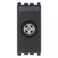 Vimar Розетка TV+RD+SAT 1DB концевая "папа", серая, 19300.01