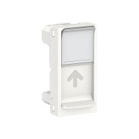 NU941018 - Unica modular лиц. Панель rj45, одиночная, без коннектора, 1 модуль, белый