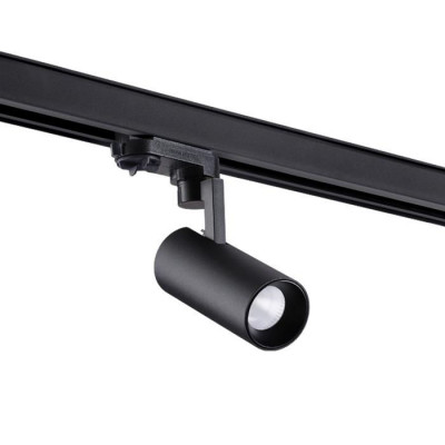 Novotech 358254 PORT NT19 102 черный Трехфазный трековый светодиодный светильник IP20 LED 10W 220-240V HELIX