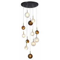 ST LUCE SL1183.543.12 Светильник подвесной ST-Luce Латунь/Черный, Белый G4 12*5W