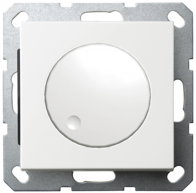 LED Диммер с накладкой 30-400W, 1gang 2way, цвет белый, G4012W, Jasmart Electric