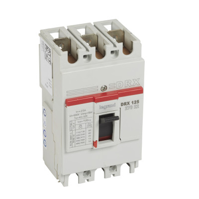 Legrand DRX125 термомагнитный 25A 3П 20KA, 027022