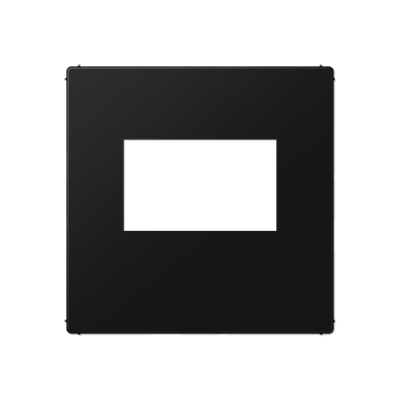 Kрышка для USB-зарядный устройств; без видимого винта; термопласт; черный матовый, A1569USBSWM