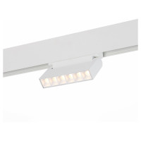 ST LUCE ST364.536.06 Магнитный трековый светильник белый LED 1*6W 3000K 532Lm Ra>80 36° IP20 L120xW22xH108 48V