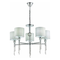 Evoluce SLE105173-05 Светильник подвесной Хром/Серый E27 5*60W