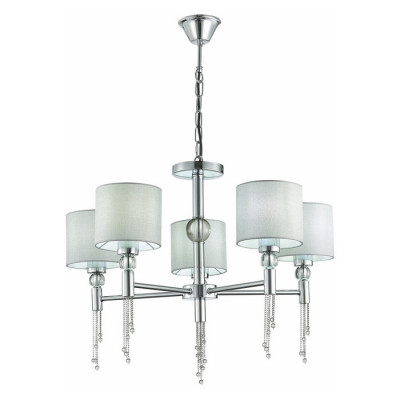 Evoluce SLE105173-05 Светильник подвесной Хром/Серый E27 5*60W