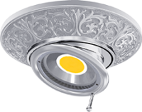 FD1102SCB Fede EMPORIO Светильник круглый с поворотным спотом, Bright Chrome