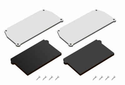 Denkirs DK5852-BK Комплект торцевых заглушек для профиля Flod, черный